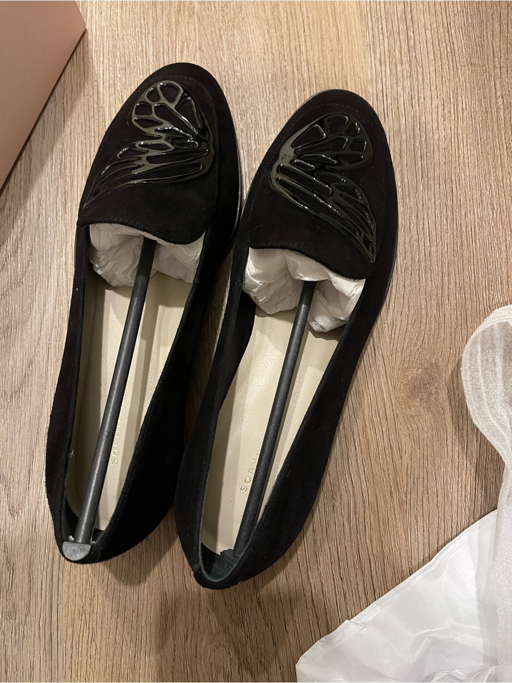 Sophia Webster Black Butterfly loafers